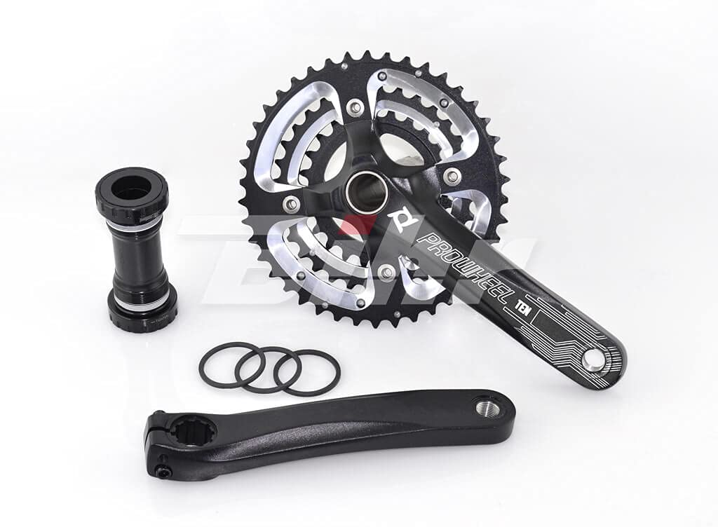 Pédalier Complet Prowheel – BTT MTB 3 Plateaux – 175mm – 42/32/24 Dents – 10 Vitesses (Neuf)