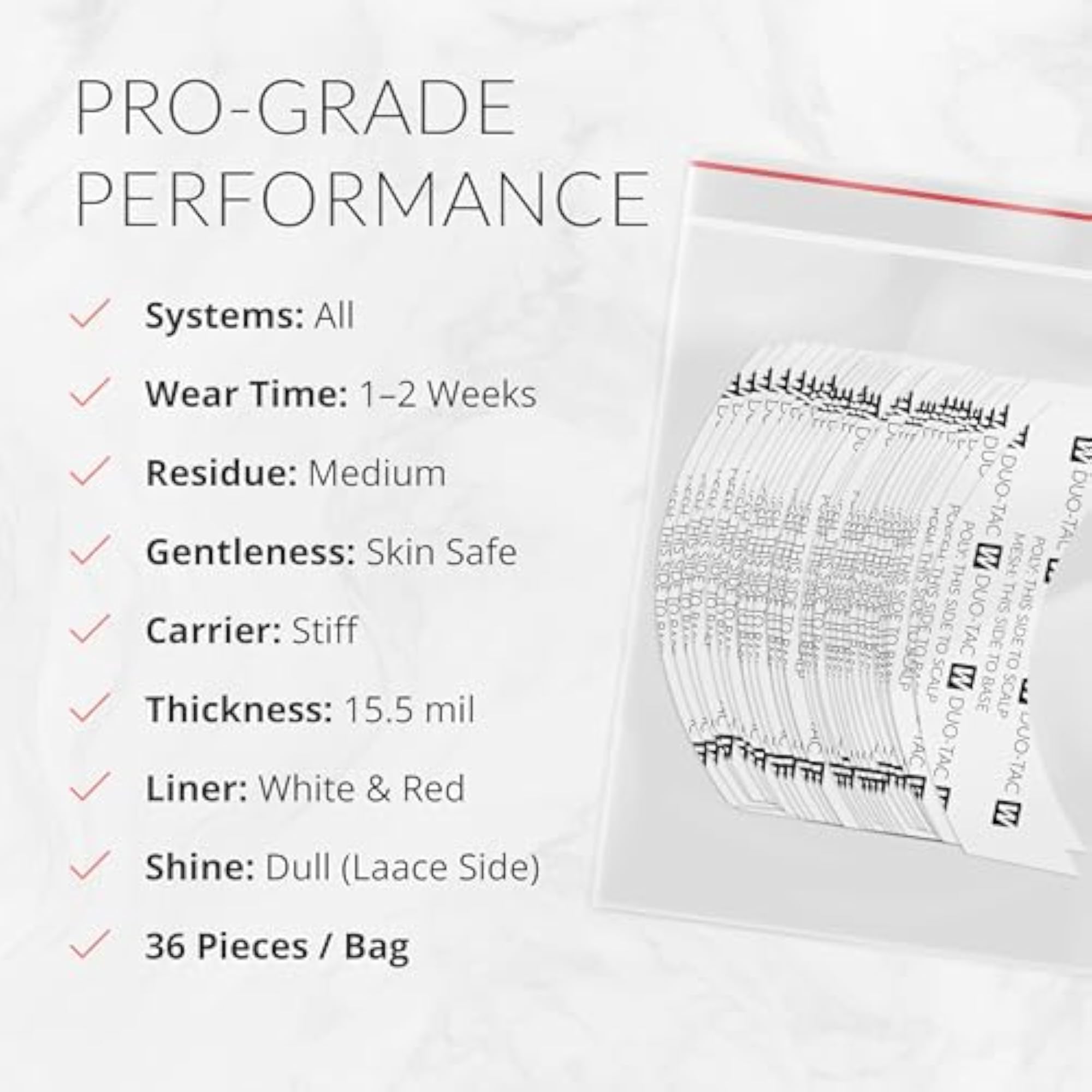 Duo Tac Shape CC Double Side Adhesive, 36-pcs Pack