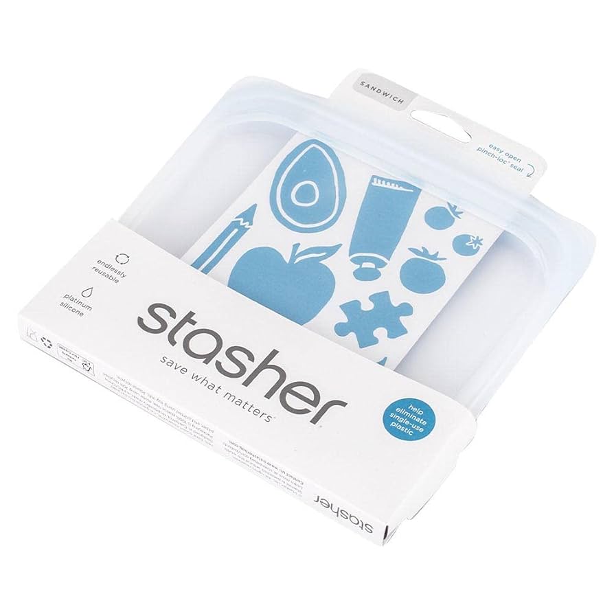 stasher スタッシャー サンドイッチ クリア stasher スタッシャー シリコーンバッグ 2点セット EZ