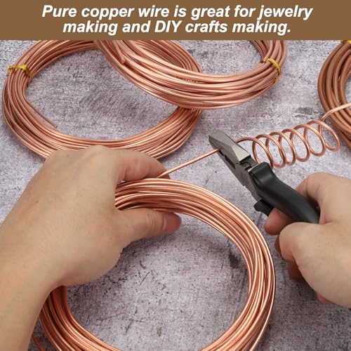 Fil de cuivre pur 2.5 mm PATIKIL pour jardinage et bijoux