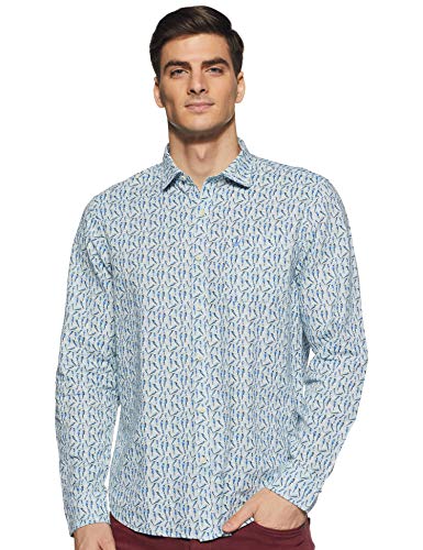 Image of blackberrys Men's Printed Slim fit Casual Shirt