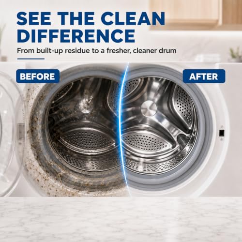 Image of Washing Machine Cleaner 300ml | Deep Drum Cleaner & Descaler | Limescale, Odour & Residue Remover | For Front Load & Top Load Machines
