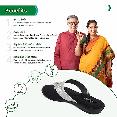 Image of ORTHO JOY Fancy doctor Sandals|| Stylish Comfortable Casual slippers for women