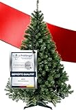 Künstlicher Weihnachtsbaum 150 cm – überzeugend für 10 Jahre – Pflegeleicht Preiswert Festlich – Tannenbaum künstlich von Menz