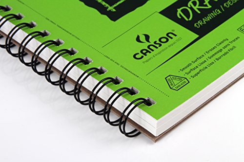 Canson Xl Series Drawing Paper, Wirebound Pad, 5.5X8.5 Inches, 60 Sheets (70Lb/114G) - Artist Paper For Adults And Students - Charcoal, Colored Pencil, Ink, Pastel, Marker #TOP2