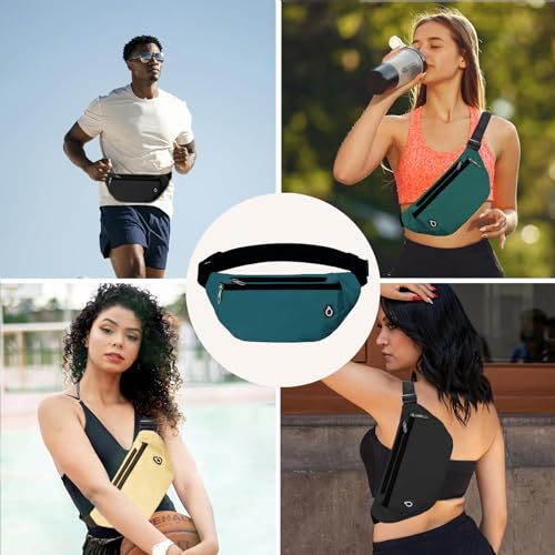 Image of Fanny Pack for Women Men,Crossbody Fanny Pack Water Resistant Sports Waist Bag Pack, Belt Bag for Travel Hiking Running