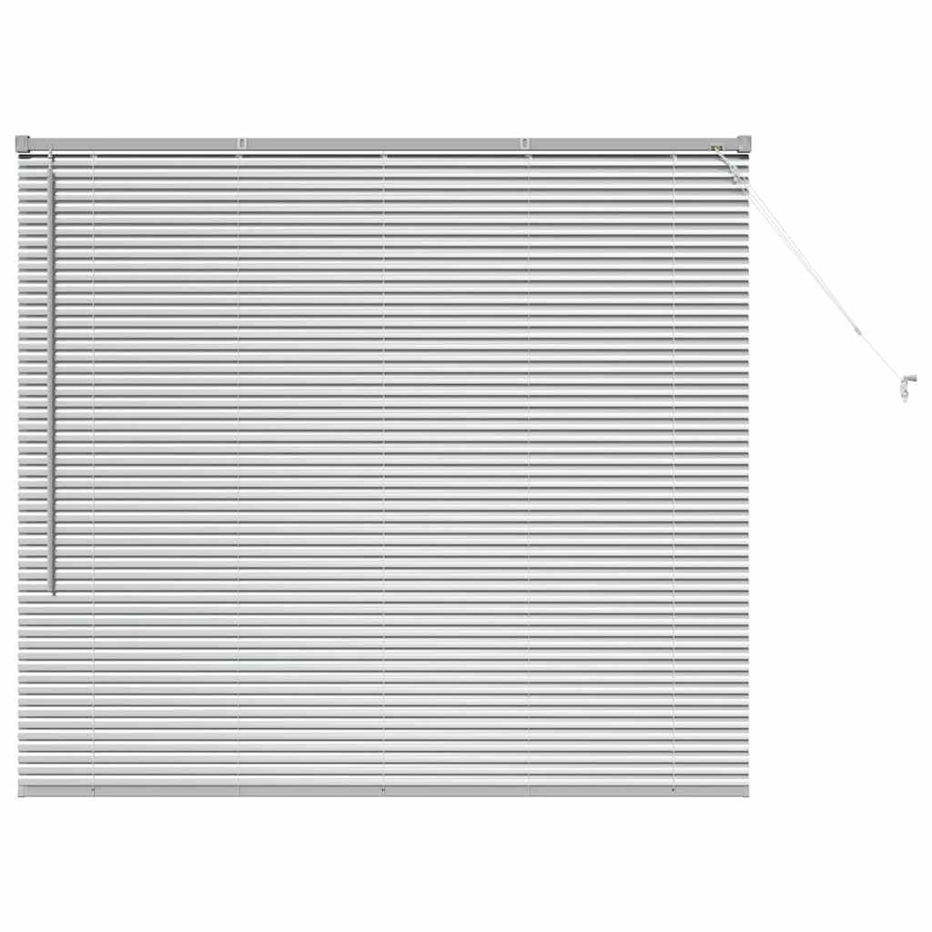 vidaXL Venetian Blinds Silver 130 x 140 cm Aluminium