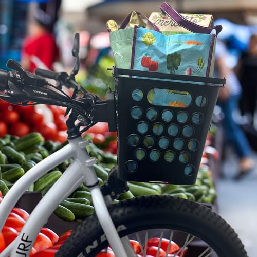 Ebike Front Quick Release Basket Large Capacity for Shopping, Grocery, Outdoor Activities - Thumbnail 2