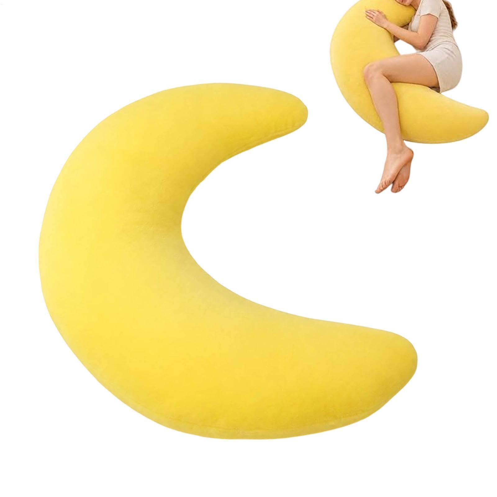Seitenschläferkissen, Körperkissen 180cm, Halbmondform Ergonomisch | Stützt Rücken, Bauch Und Beine Für Tiefen Schlaf Für Seitenschläfer, Schwangere,Nickerchens Auf Sofa Oder Bett,Bezug Waschbar