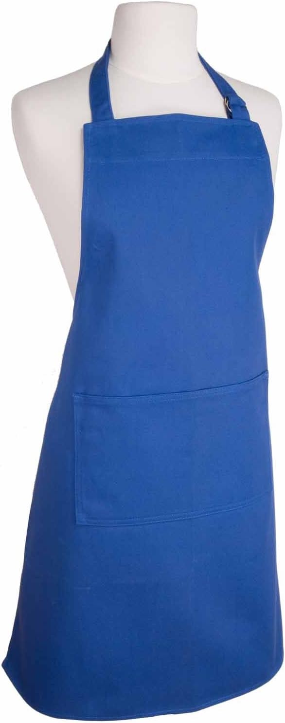 Now Designs Basic Cotton Kitchen Chef's Apron, Blue