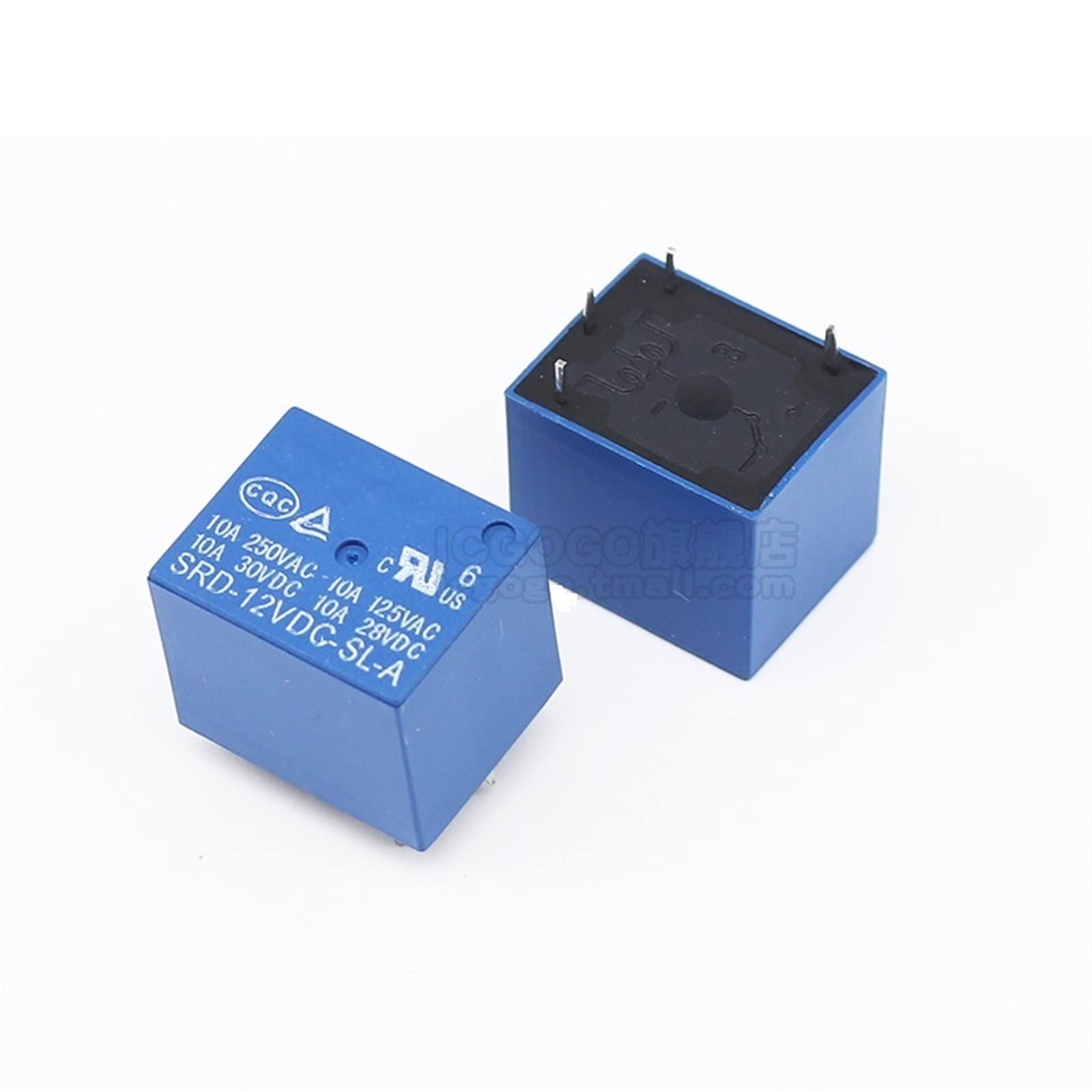 Relé de potencia de 4 pines 12V MESKEL SRD-12VDC-SL-A para circuitos de 10A