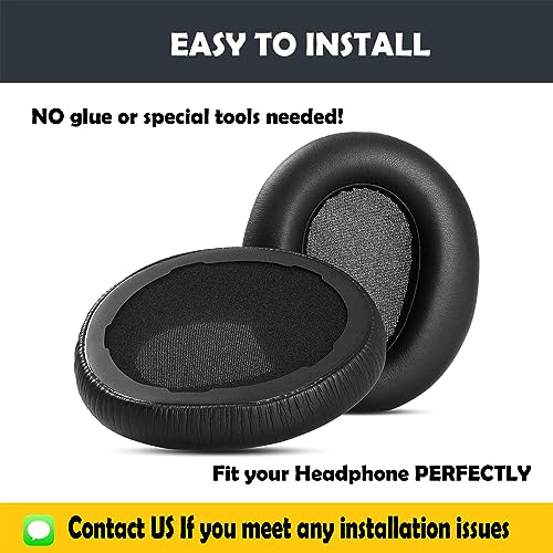 Almohadillas para auriculares Premium de repuesto compatibles con Sony MDR-ZX770BN y MDR-ZX780DC, con cuero sintético suave y espuma viscoelástica miniatura 4