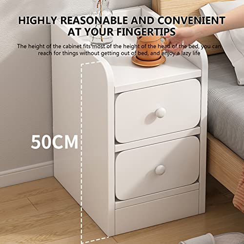 Table de chevet ultra étroite : petite table de nuit moderne et armoire compacte
