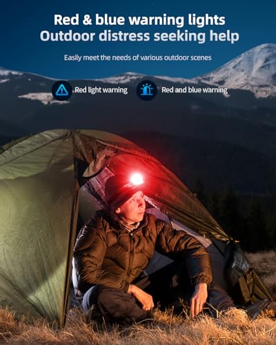 Image of Philips 5W Rechargeable Headlamp, 1000mAh Battery, 140Tilt & Smart Gesture Control, Super Bright LED Light for Camping, Hiking, Fishing, Cycling
