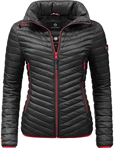 Preisvergleich Produktbild Navahoo Damen Stepp-Jacke Übergangsjacke Pari Schwarz Gr. L