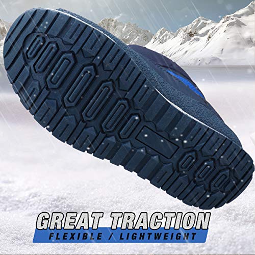 UOVO Boys Snow Winter Boots Kids Waterproof Outdoor Boots Warm Slip Resistant(Little/Big Boys)2