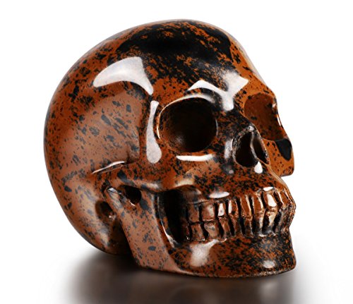 Calavera de Cristal Mahogany Obsidian 3.0 Pulgadas