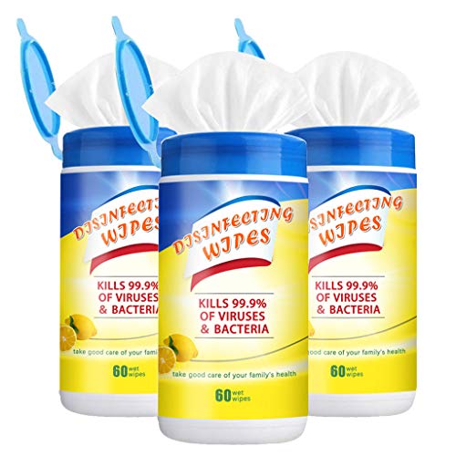 ã€Shipping from US!!!ã€‘Disinfecting_Wet_Wipes, 60 Sheets Portable 75% A1cohol Hand Cleaning Wet Cotton Pads