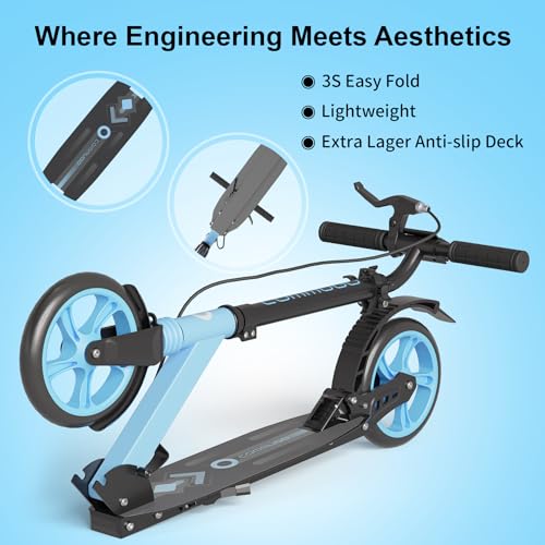 Scooter for Kids 8-12, Teens & Adults, Foldable, Lightweight...