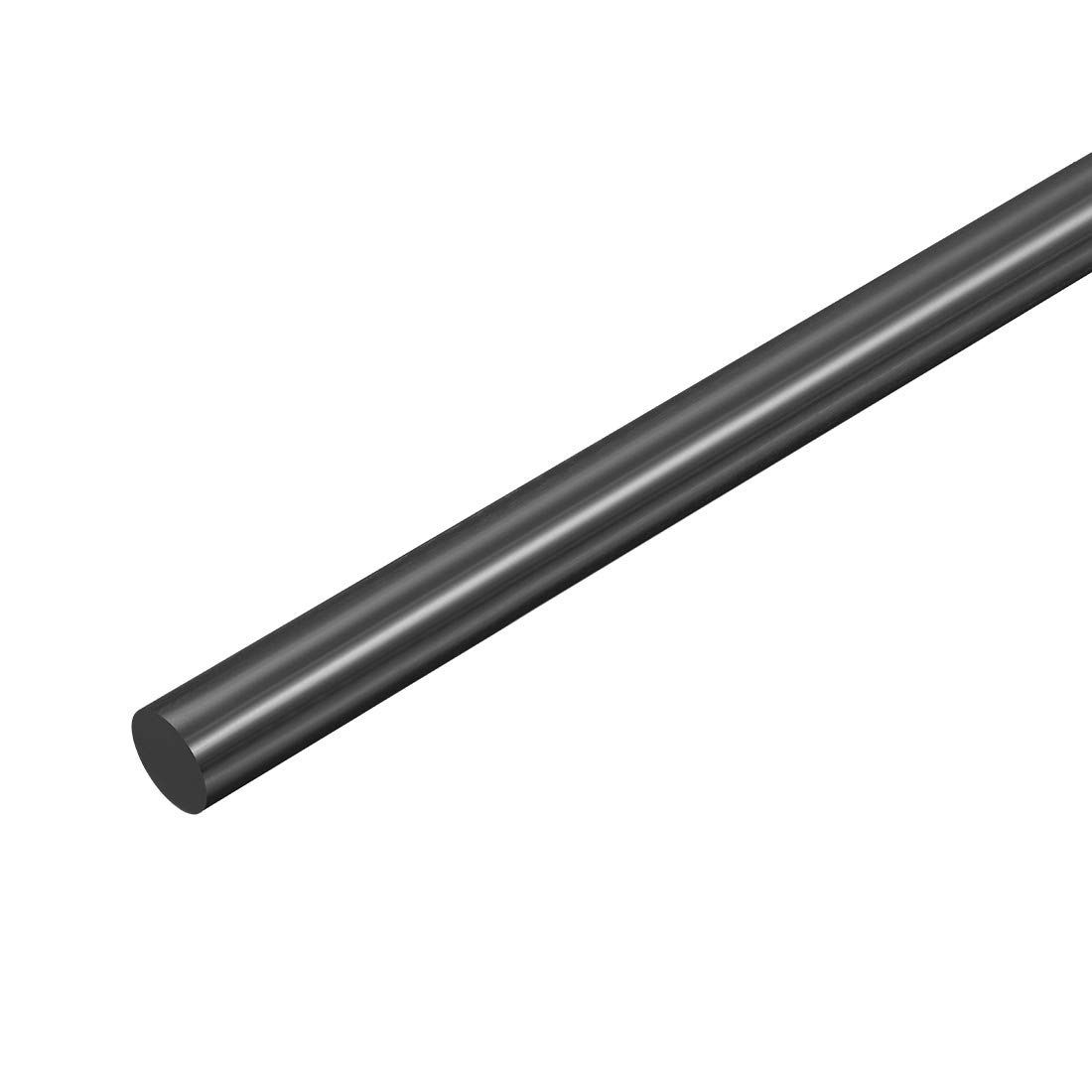uxcell Plastic Round Rod 1/4 Inch Dia 19.5 Inch Length Black (POM) Polyoxymethylene Rods Engineering Plastic Round Bar(6mm)