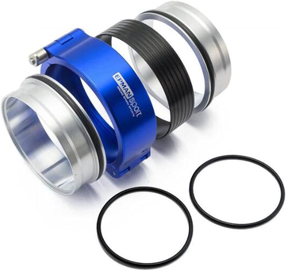 EPSS102KB Quick Release Performance HD Clamp System Assembly for 4" 102mm Radiator Hose Wastegate Flanges Turbo Dump Pipe (Red)