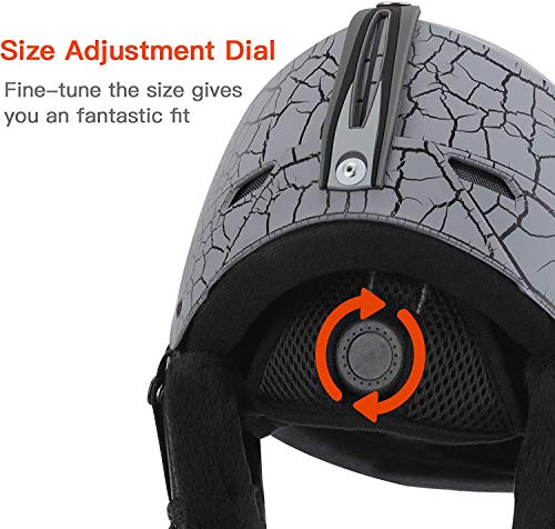 image for Joncom Ski Helmet Snowboard Helmet - Adjustable Venting Goggles Compat