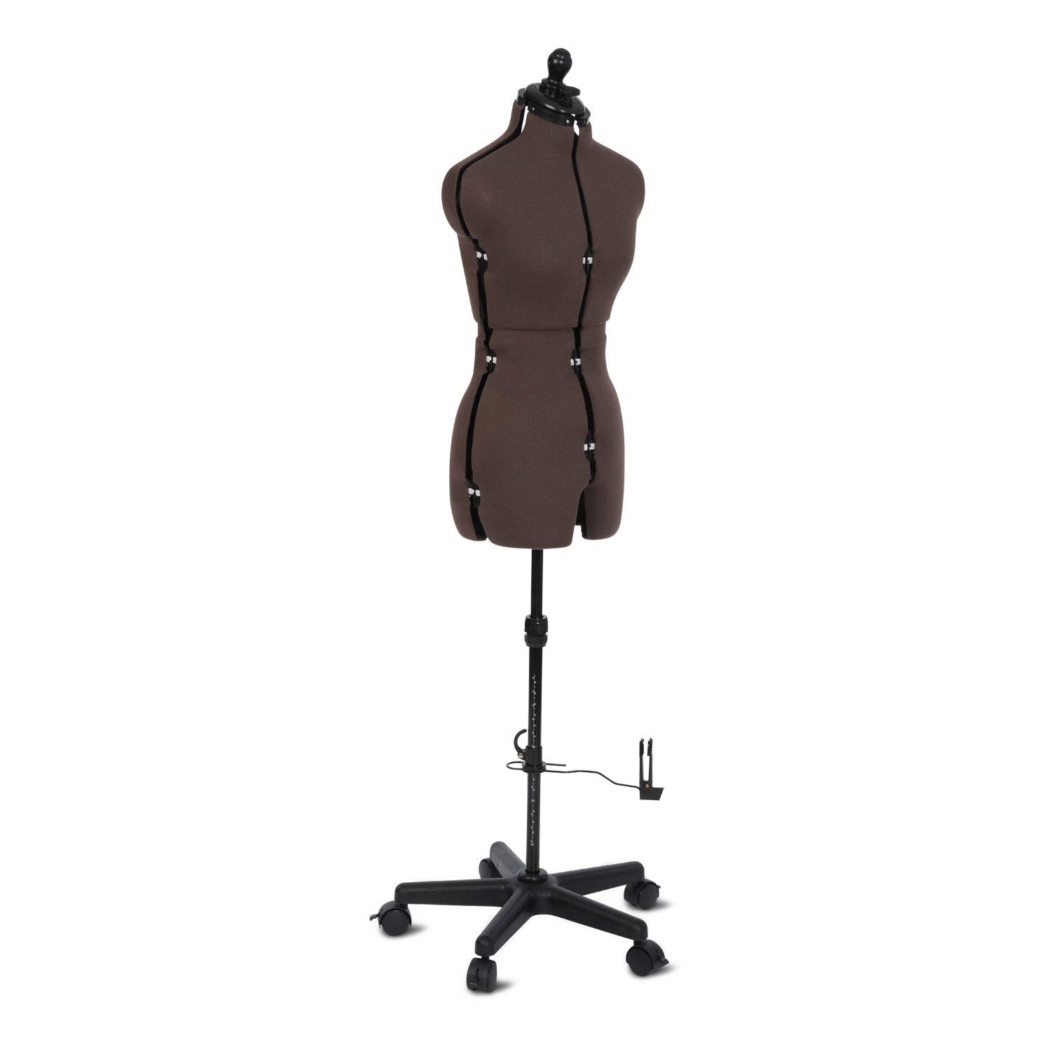 Adjustoform FG1101 Olivia 8-teilige verstellbare Kleiderform, Brauner strukturierter Polyester-Baumwollstoff, Small (UK Dress Size 10-16)