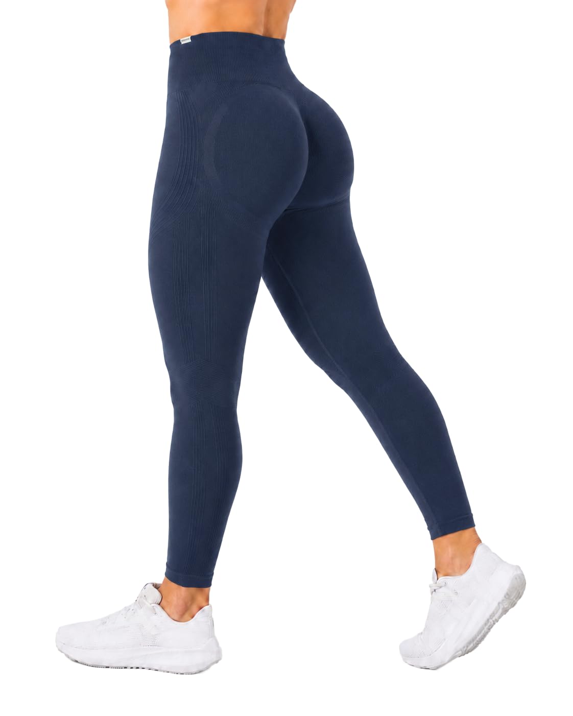 SMILODOX Leggings Damen Vonda Seamless Sportleggings mit Scrunch, High Waist und V-Shape Bund, Gym Leggings, Yogaleggings, Fitnesshose mit Push Up und Scrunch Butt, Sport, Training & Freizeit