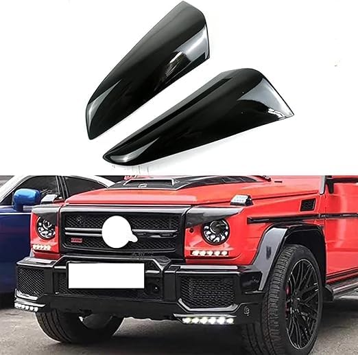Couvre-sourcils de phare pour Yaris Sedan 2014-2016 en plastique ABS noir