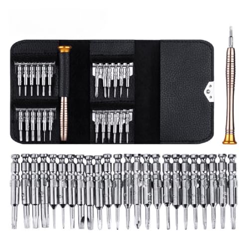 Kit Estojo Chaves de Precisão 24 em 1 com Case Magnético Portátil para Celulares, Notebook e Eletrônicos 20 x 10,5 cm