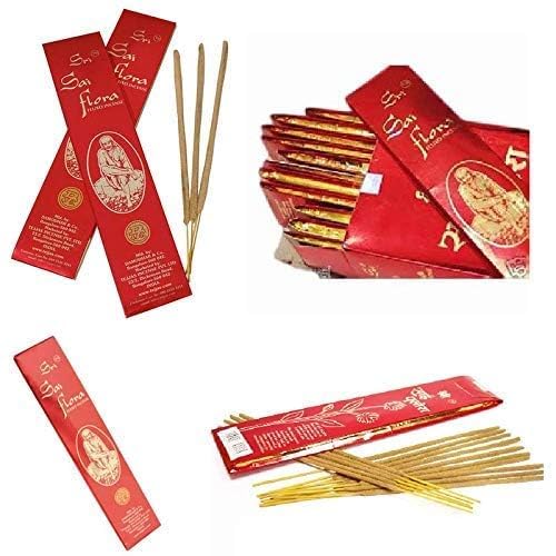 Sri Sai Flora Agarbatti Hand Rolled Indian Lord Incense Sticks Pack of 5 (25 GRM Each) (B0922918Z2) Amazon Price History, Amazon Price Tracker