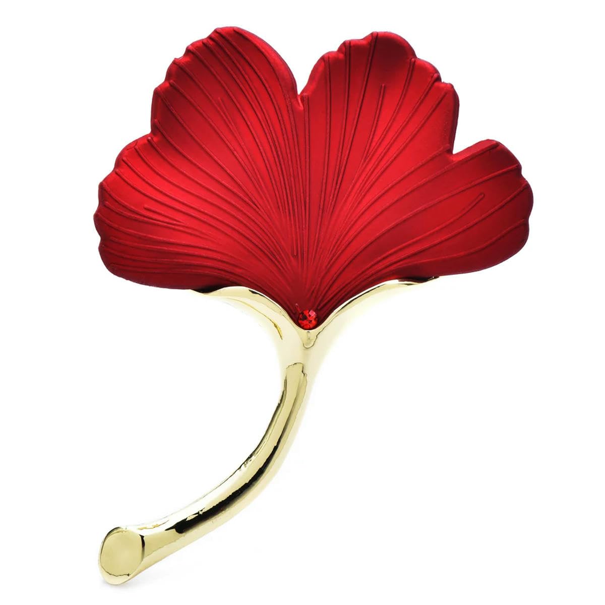 Soft Paint Gingko Leaf Brooch Pins For Women Lady Flowers Party Office Brooch Pins