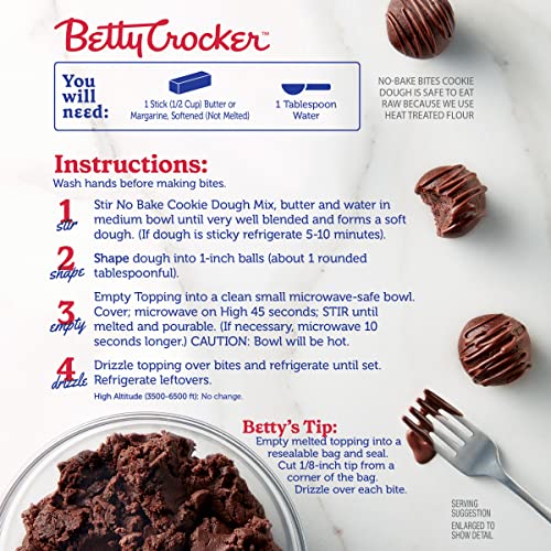 Betty Crocker No-Bake Bites Chocolate Brownie Cookie Dough, 12.2 Oz. #TOP2