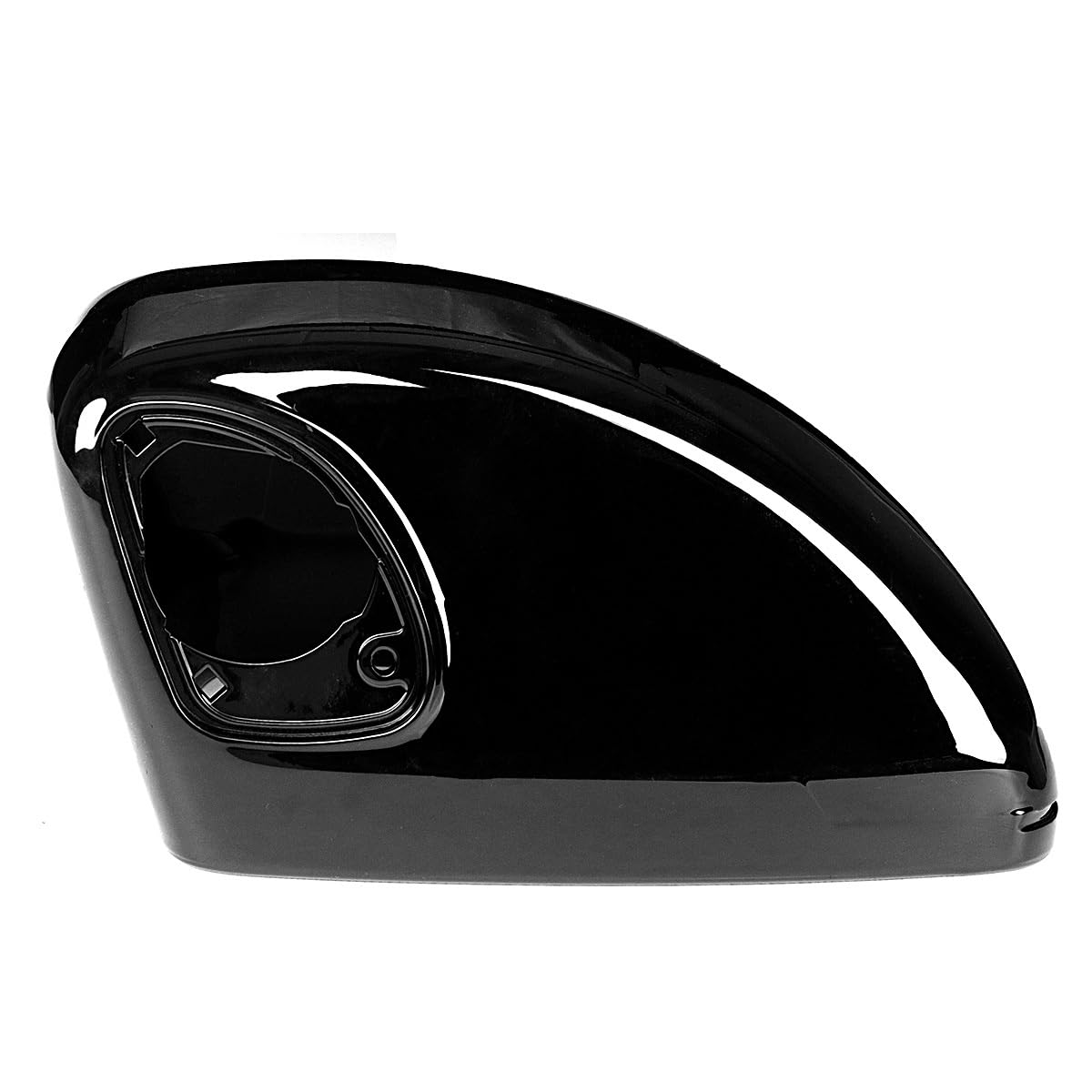 Coque de rétroviseur de voiture de rechange pour R8 42 07-15 pour TT pour TTS pour TT pour RS 8J MK2 07-14 - Capuchons de rechange pour rétroviseurs latéraux - Noir brillant (fibre de carbone