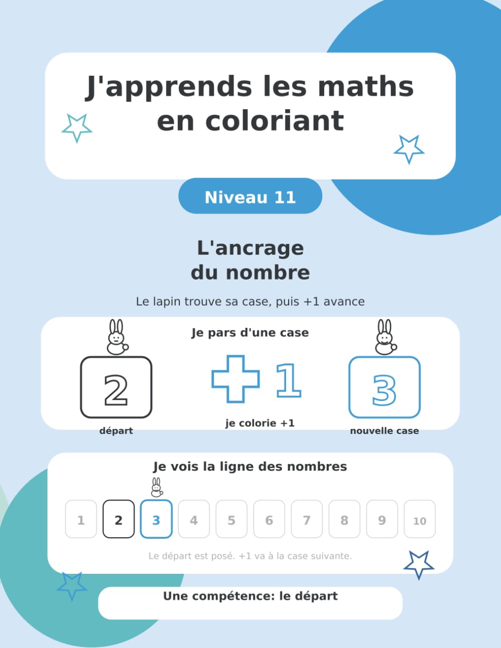 J'apprends les maths en coloriant: Niveau 11 - L'ancrage du nombre