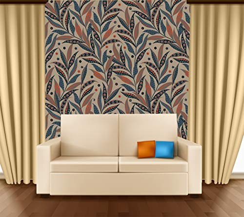 Image of DECOR PRODUCTION Self Adhesive Wallpaper Wall Sticker for Home Decor, Living Room, Bedroom, Hall, Kids Room, Play Room (PVC Vinyl, Water Proof 30 sq.ft) 16x90 Inches Each Strip