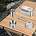 FytStycale Camping Complete Messware Kit Outdoor Dinnerware Forks Utensil Cooking Tableware for Traveling Outdoor Sports Picnic RV Trip, 2 Person