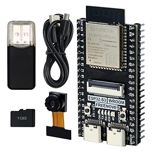 Freenove ESP32-S3 ESP32 S3 CAM Board, Dual-core 32-bit 240 MHz Microcontroller, Onboard Camera Wireless, Python C Code
