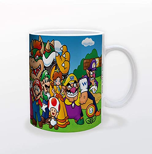 Pyramid America Super Mario Characters Mug -11 oz. Ceramic Mug for Coffee, Cocoa & Tea Drinks - Perfect Addition to Your Kitchen, Office, Room or Gaming Desk