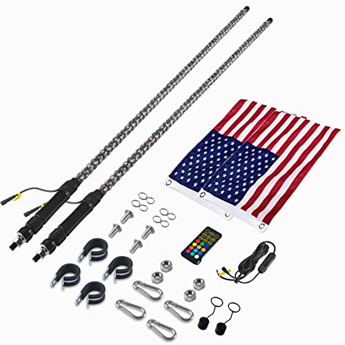 Omotor 2Pcs 4Ft Led Whip Lights thumb #4