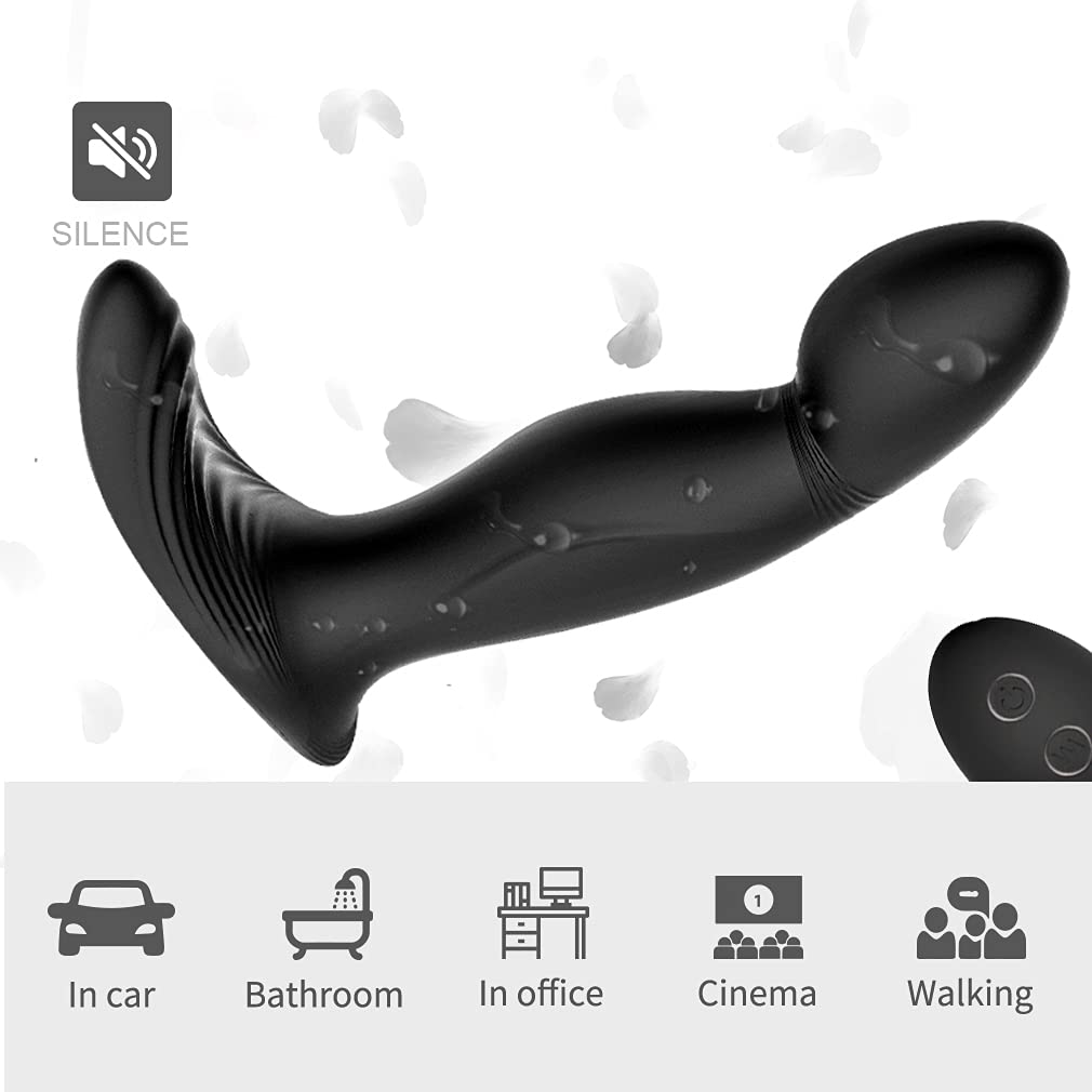 -STUKE Vîbrạtórẹ Stimolａtore Próstatａ Ｍassaaaiａtore Uomo Elettrico, Bútt Plúg Anａlè 𝑫A 𝑫Onna Ｖībràntè Ġａy Silicone, Vîbratorí Sěssò Anａlì per 𝑫Onna Princìpiante Puntò Ġ con