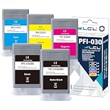 LCL PFI-030 Cartuccia d'inchiostro compatibile PFI030 PFI-030 PFI-030MBK PFI-030BK PFI-030C PFI-030M PFI-030Y (MBK+KCMY) Sostituzione per Canon ImagePrograf TA-20 ImagePrograf TA-30