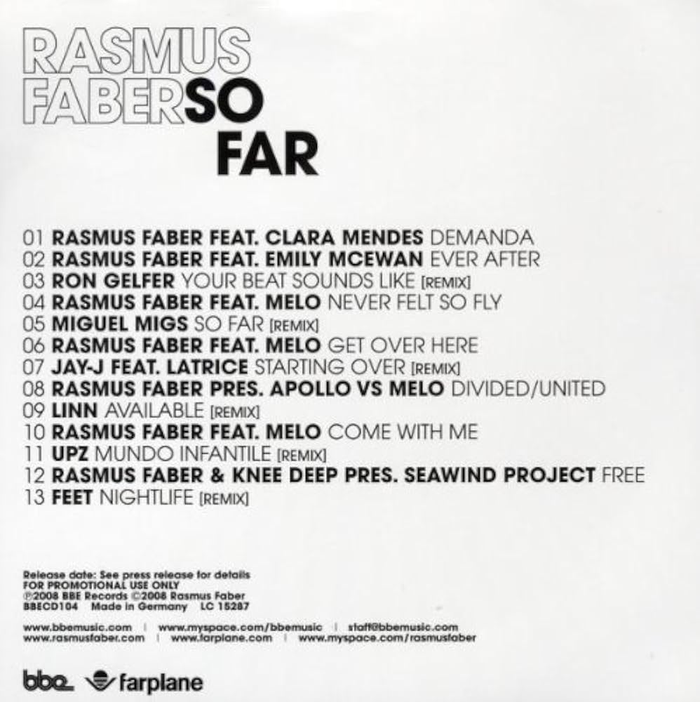 洋楽 Rasmus Faber So Far Amazon.com: So Far: CDs & Vinyl