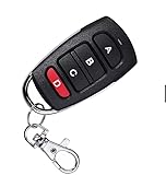 Cloning Remote Control Keychain, Replacement Garage Door Electric Gate, Duplicates and Replaces Original Factory Remote Controls for Vehicle Central Locking Systems, Electronic Garage Doors (ABCD)