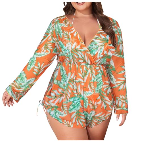 Maillot de bain bikini tankini femme haut de gamme trois pièces grande taille manches longues