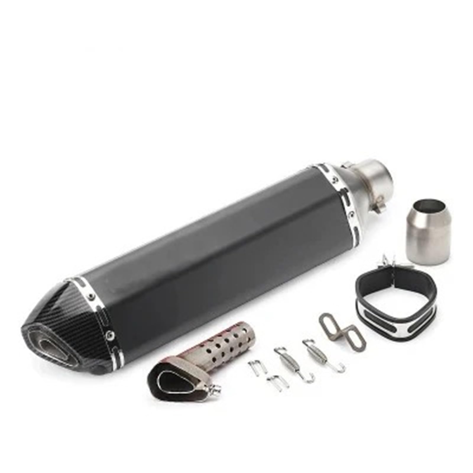 Silenciador Escape Moto Tubo Silenciador De Salida Silenciador Tubo De Escape Universal Para Motocicleta(M 470mm)