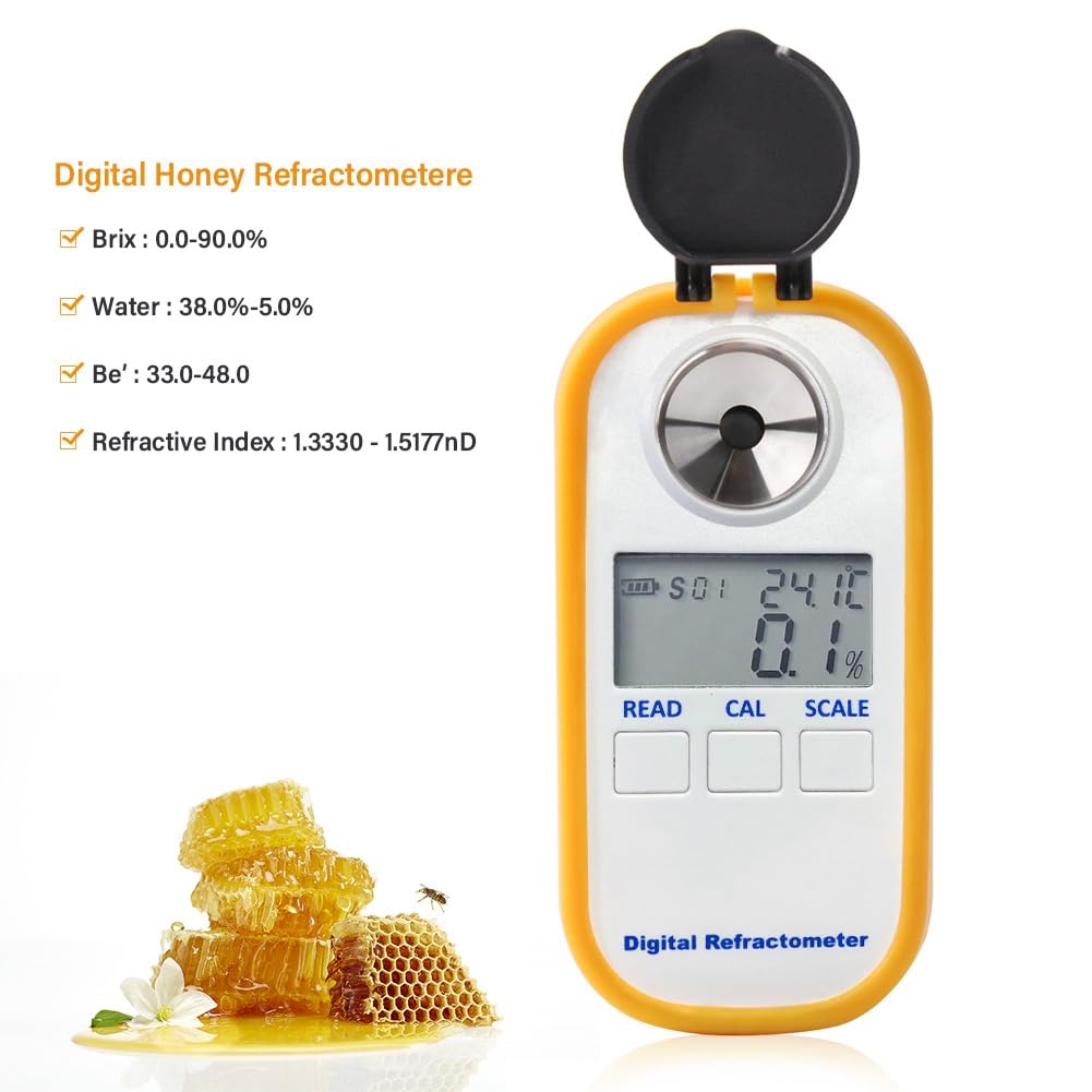 Instrument de Mesure DR301 Réfractomètre Numérique Portable à Miel Réfractomètre Numérique