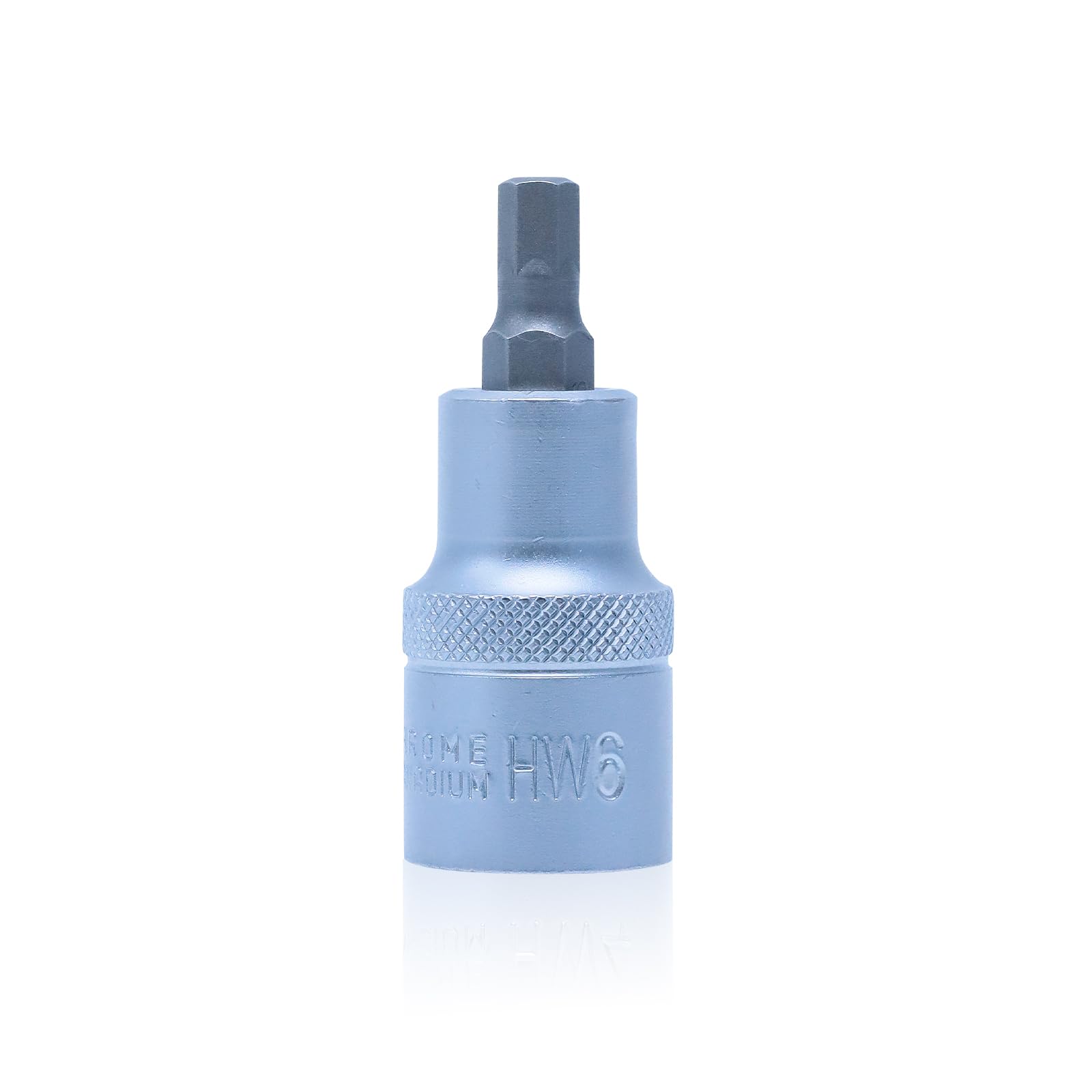 Sourcing Map 1/2" Empreinte X H5 5mm Douille Hexagonal Pointe S2 Acier CR-V Métrique 2" Longueur Pour Usage Manuel Seulement Bleu 2Pcs