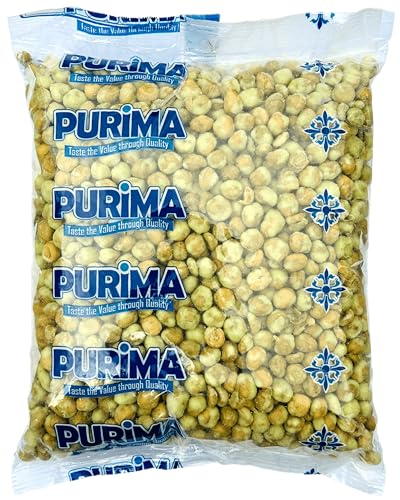 Wasabi Peas 1kg Green Japanese Horseradish Flavoured Crispy Crunchy Coated Pea Snack - Hot Spicy Sauce Strong Flavour - Large Bulk Snacks Natural Flavouring (Packaging May Vary) Vegan PURIMA