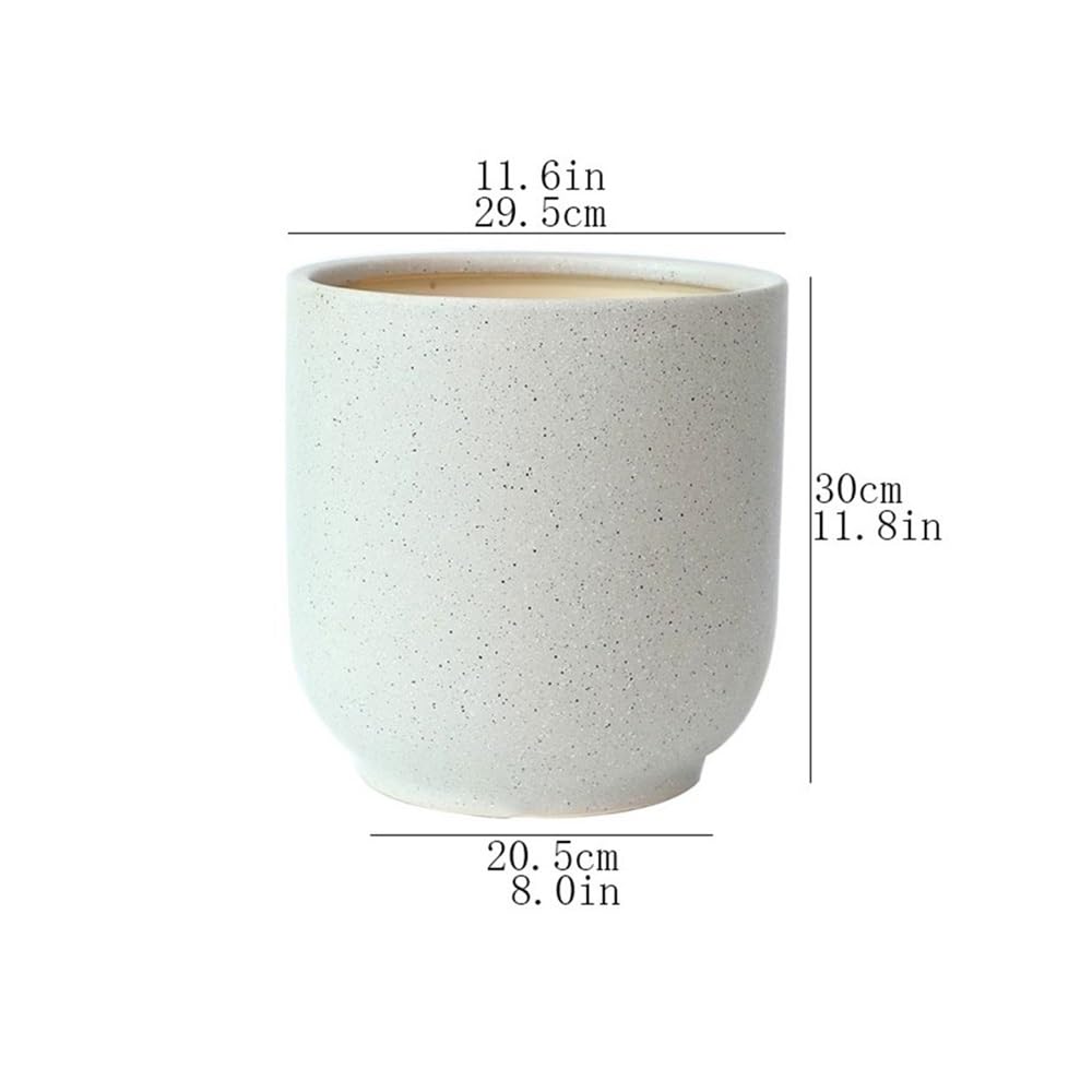 Doniczki, Ceramiczna duża doniczka do wnętrz i na zewnątrz, pojemnik z otworami drenażowymi